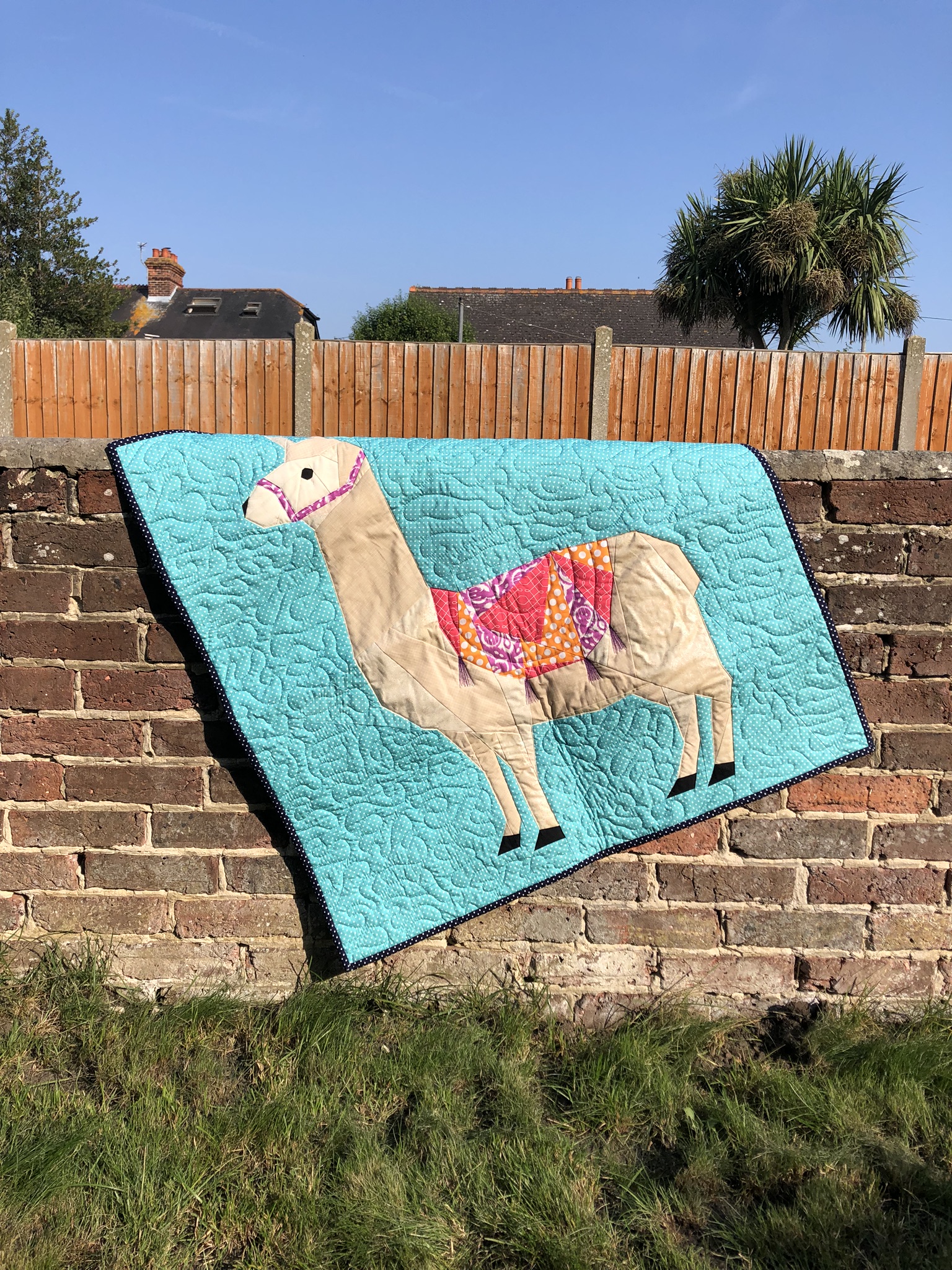 Free FPP Llama Quilt Pattern SewMamaBear